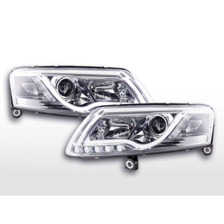 Phare Daylight LED feux de jour Audi A6 type 4F 04-08 chrome Phare Daylight LED feux de jour Audi A6 type 4F 04-08 chrome