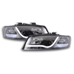 Phare Daylight LED look DRL Audi A4 type 8E 01-04 noir pour conduite à droite