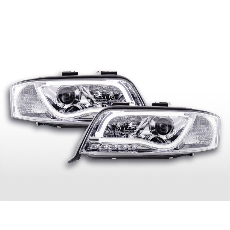 Phare Daylight à LED DRL look Audi A6 type 4B 01-04 chromé pour conduite à droite