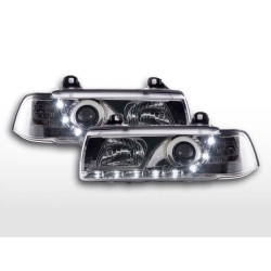 Phares Daylight Feux de jour à LED BMW Série 3 E36 Limo / Touring chromé pour conduite à droite