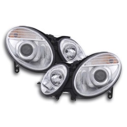 Phares pour Mercedes Classe E type W211 02-06 chrome