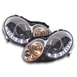 Phare Daylight LED DRL look Mercedes CLK type W209 04-09 chrome