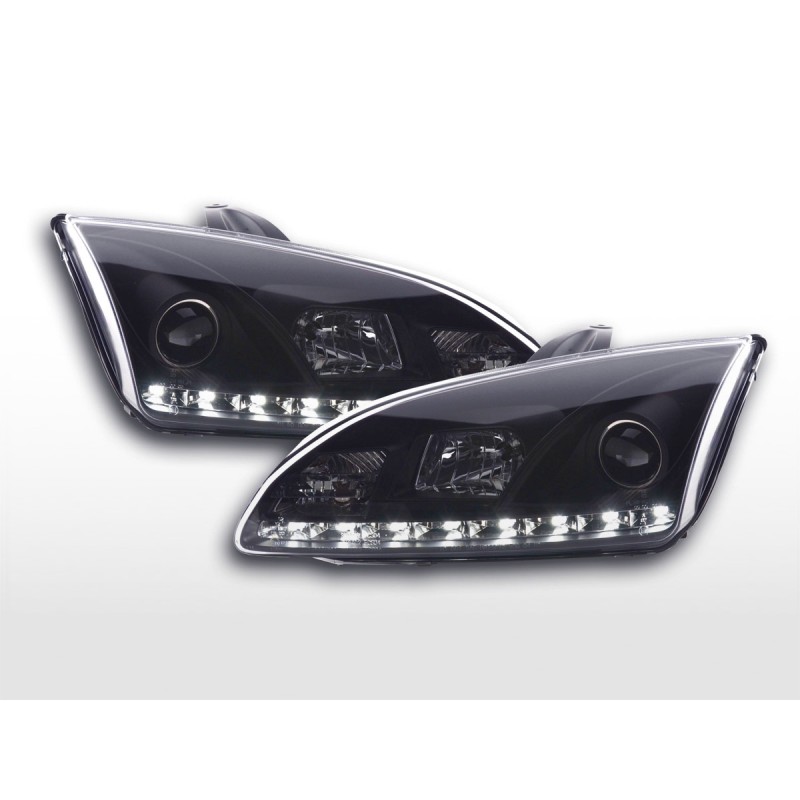 Phare Daylight LED feux de jour Ford Focus 2 C307 noir