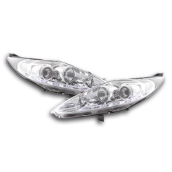 Phare Daylight LED DRL look Ford Fiesta 08-12 chrome