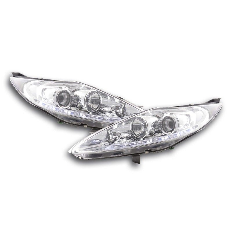 Phare Daylight LED DRL look Ford Fiesta 08-12 chrome