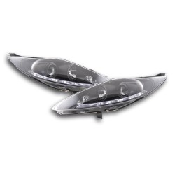 Phare Daylight LED DRL look Ford Fiesta 08-12 noir