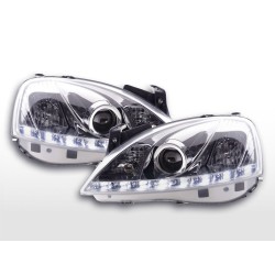 Phare Daylight LED Feux de jour LED Opel Corsa C 01-06 chrome