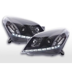 Phare Daylight LED feux de jour Opel Astra H 2004-2009 noir