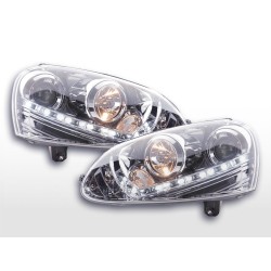 Phare Daylight LED feux de jour VW Golf 5 03-08 chrome