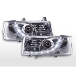 Phares Daylight LED feux de jour VW Bus T4 90-96 chrome