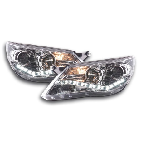 Phare Daylight LED DRL look VW Tiguan 07-11 chrome