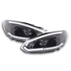 Phare Daylight LED feux de jour VW Golf 6 08-12 noir