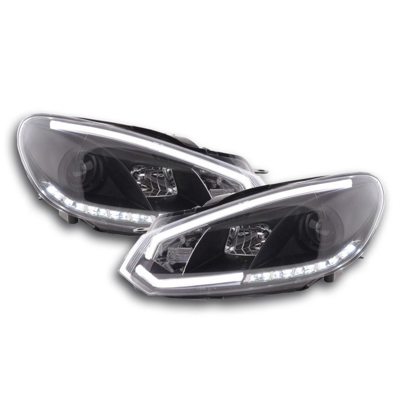 Phare Daylight LED feux de jour VW Golf 6 08-12 noir