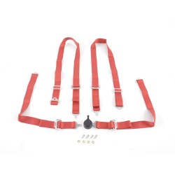 Harnais ceinture harnais 4 points harnais racing universel rouge