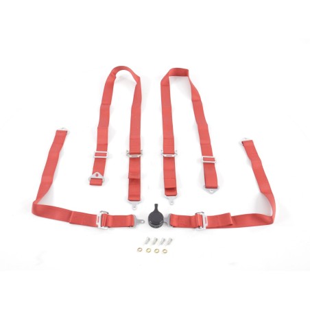 Harnais ceinture harnais 4 points harnais racing universel rouge Harnais ceinture harnais 4 points harnais racing universel rouge