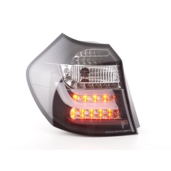 Jeu de feux arrière à LED BMW Série 1 E87 / E81 3/5 portes. 04-06 noir