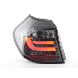 Jeu de feux arrière à LED BMW Série 1 E87 / E81 3/5 portes. 07-11 noir