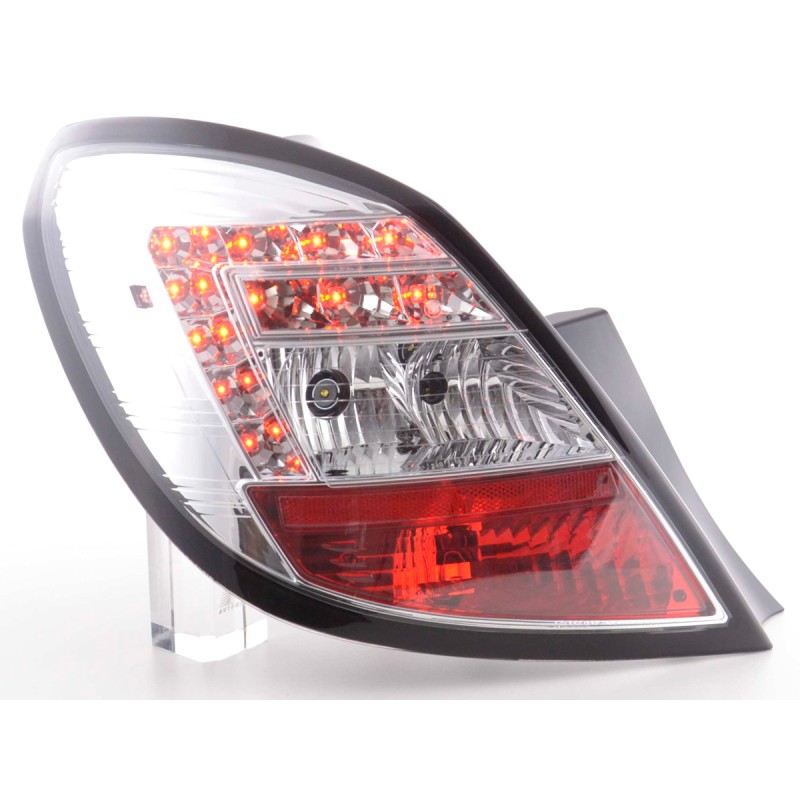 Kit feux arrières LED Opel Corsa D 5 portes 06-10 chrome