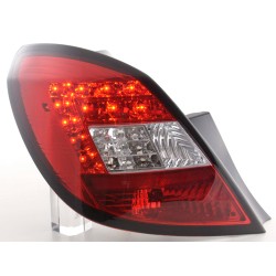 Kit feux arrières LED Opel Corsa D 5 portes 06-10 rouge / clair