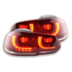 Kit feux arrières LED VW Golf 6 type 1K 2008-2012 rouge / clair