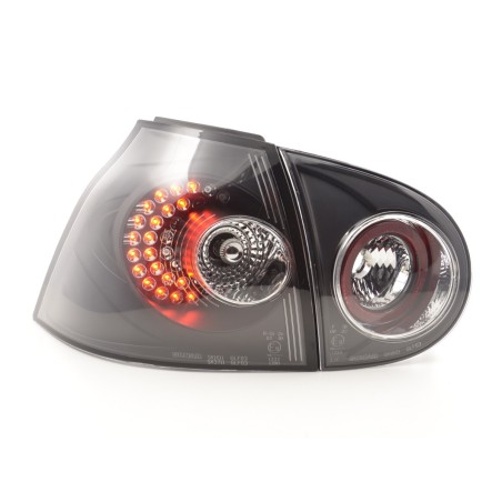 Kit feux arrières LED VW Golf 5 type 1K 2003-2008 noir pour conduite à droite