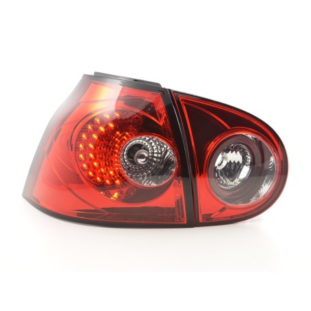 Kit feux arrières LED VW Golf 5 type 1K 2003-2008 rouge pour conduite à droite