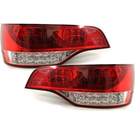 Feux LED Audi Q7 05-09rouge / cristal