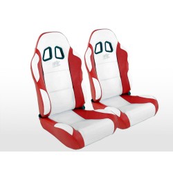 Sièges sport FK Sièges demi-coque auto Set Miami au look sport automobile