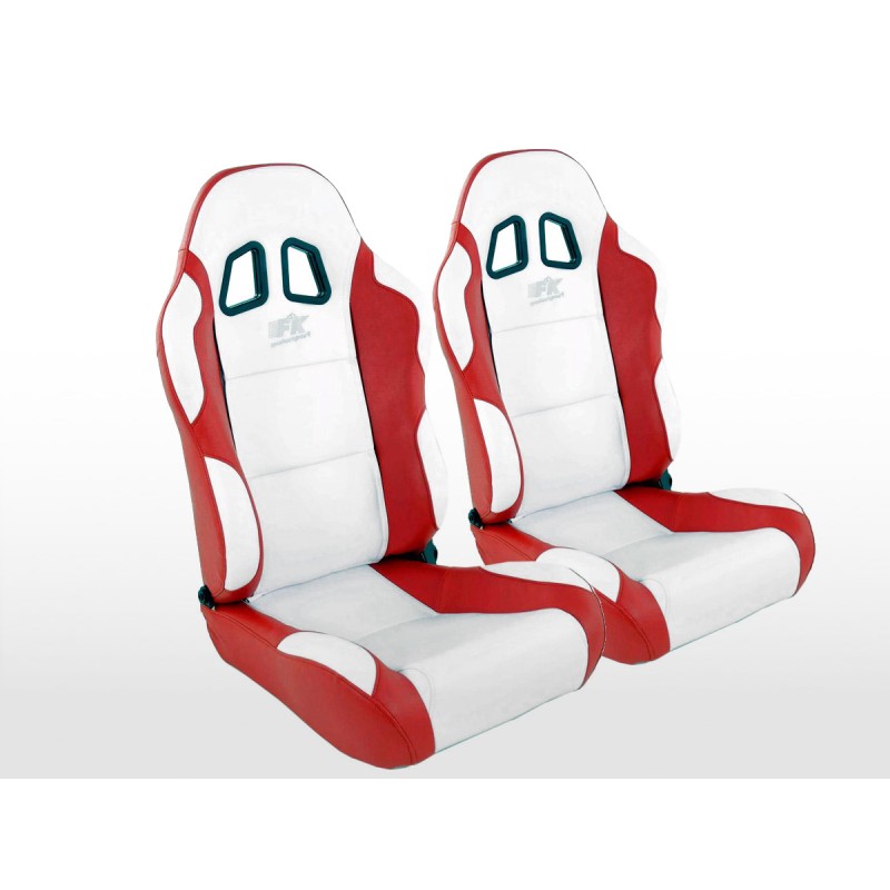 Sièges sport FK Sièges demi-coque auto Set Miami au look sport automobile