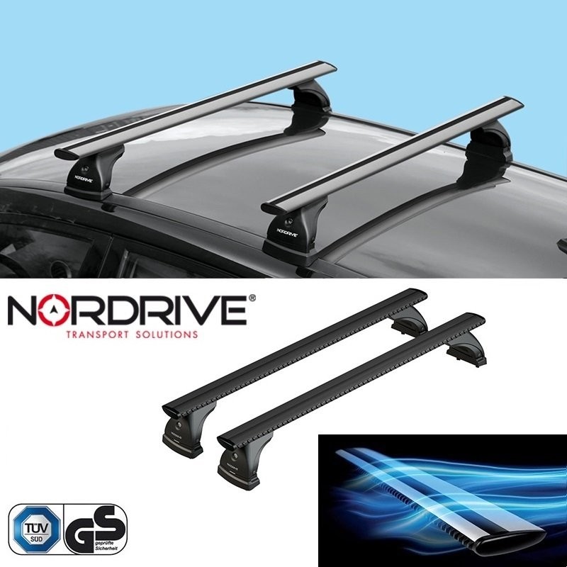 NORDRIVE EVOS SILENZIO BLACK Barres de toit pour OPEL MOKKA B