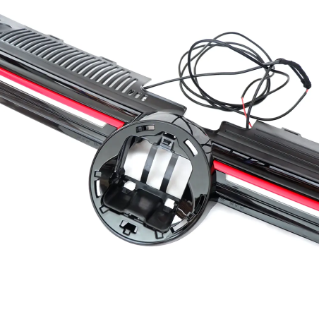 Calandre GTI avec bande lumière LED pour VW Golf 8 Calandre GTI avec bande lumière LED pour VW Golf 8