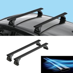 NORDRIVE EVOS SILENZIO BLACK Barres de toit pour OPEL ASTRA L (5 PORTES)