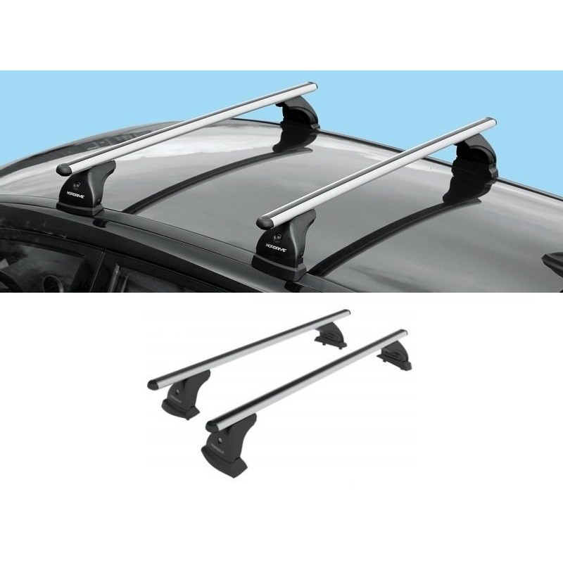 NORDRIVE EVOS ALUMIA Barres de toit pour PEUGEOT 308 (3. GEN.) BERLINE 5-PORTES