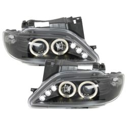 Phares Citroen Xsara 97-00avec 2 Anneaux lumineux Angel EyesNoir