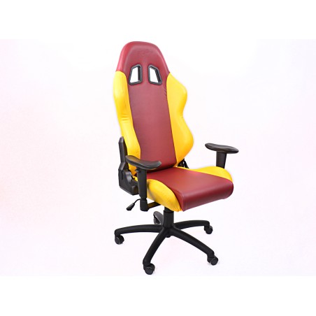 Chaise de jeu FK eGame Seats Siège de jeu eSport Liverpool rouge / jaune