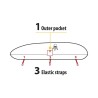 Housse de protection pour coffre de toit - M - 135 cm - 175 cm Housse de protection pour coffre de toit - M - 135 cm - 175 cm
