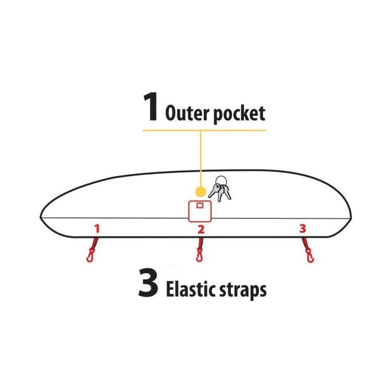 Housse de protection pour coffre de toit - L - 175 cm - 205 cm