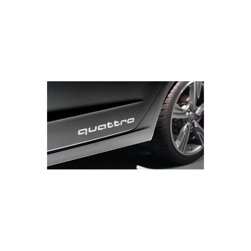 Autocollant latéral Quattro Film Argent - Pièces d'origine Audi 4G0064317AZ7G