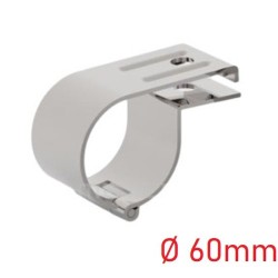IX-LINE Abrazadera de montaje para faros de acero inoxidable de 60 mm de diámetro
