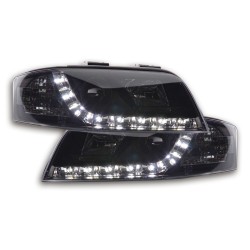 Phare Daylight LED DRL look Audi A6 type 4B 01-04 noir