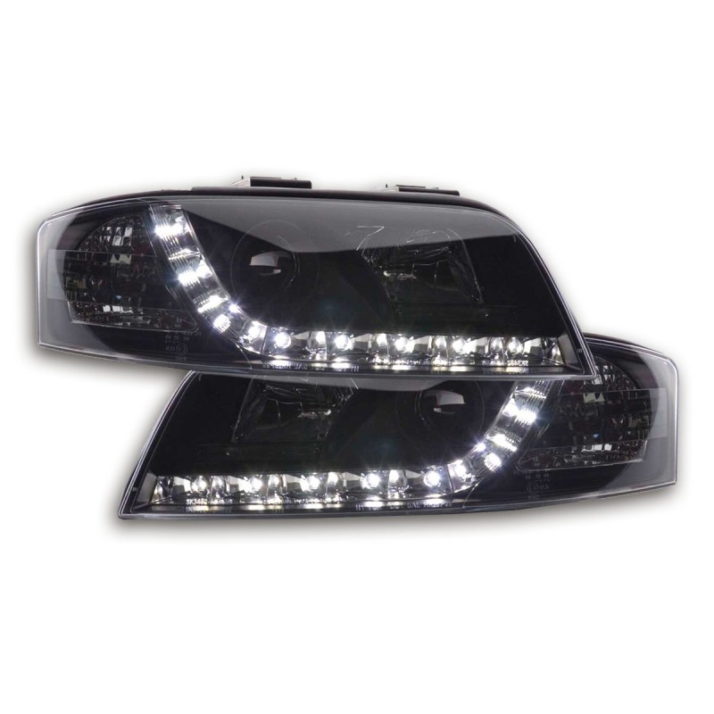 Phare Daylight LED DRL look Audi A6 type 4B 01-04 noir