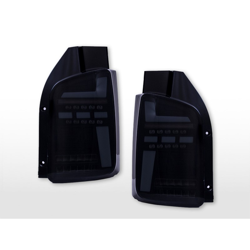 Jeu de feux arrière LED VW T6 année à partir de 20 portes battantes noir/fumée