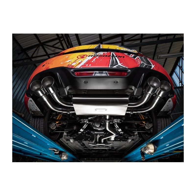 Tube intermédiaire en inox 
 Ligne avec diamètre majoré 70 mm Abarth  [Modèle] - [Cylindrée]