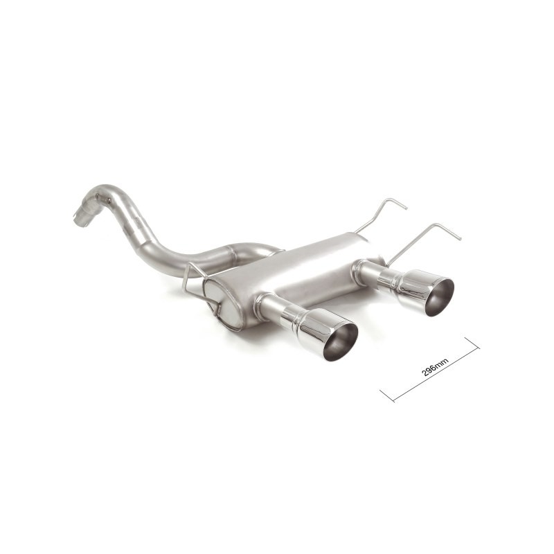 Silencieux arrière en inox avec 2 sorties Sport Line centrales  102 mm
 Ligne avec diamètre majoré 63