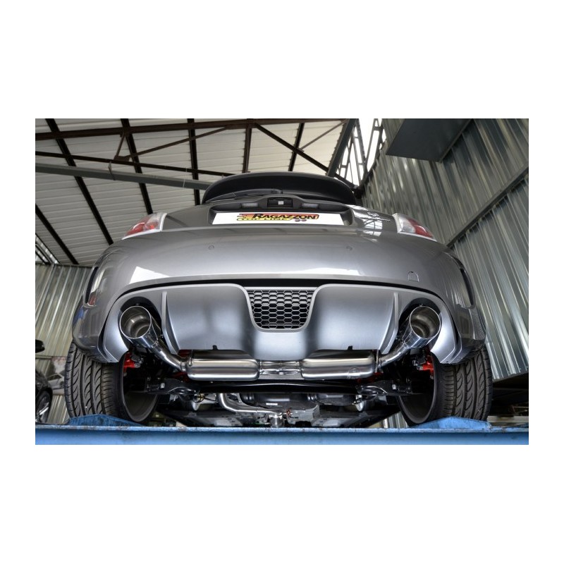 Tube arrière group n en inox avec 2 sorties rondes centrales Sport Line 80 mm Abarth  [Modèle] - [Cylindrée]
