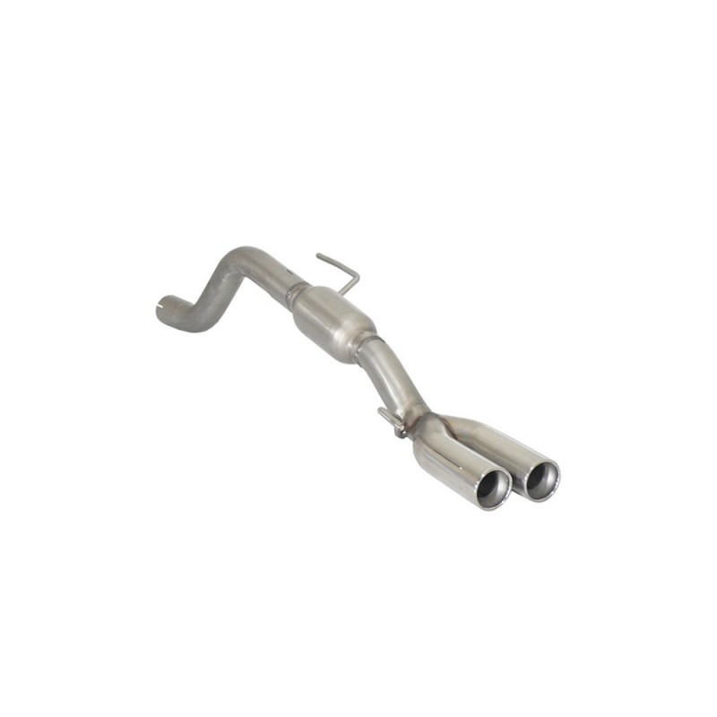 Silencieux arrière group n en inox avec 2 sorties rondes 70 mm décalées Abarth  [Modèle] - [Cylindrée]