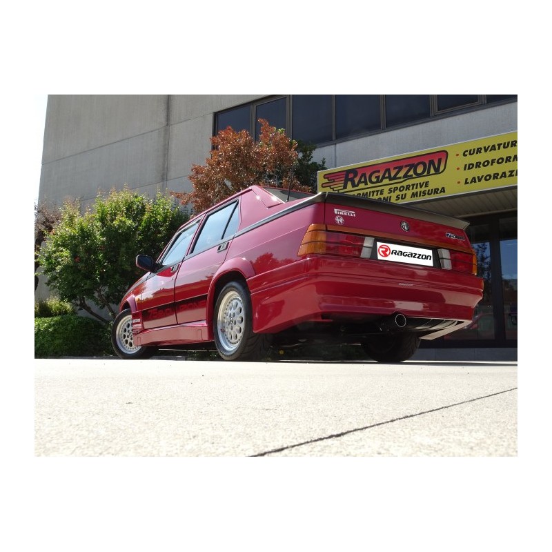 Silencieux arrière en inox avec 1 sortie ronde 80 mm   Alfa Romeo  [Modèle] - [Cylindrée]