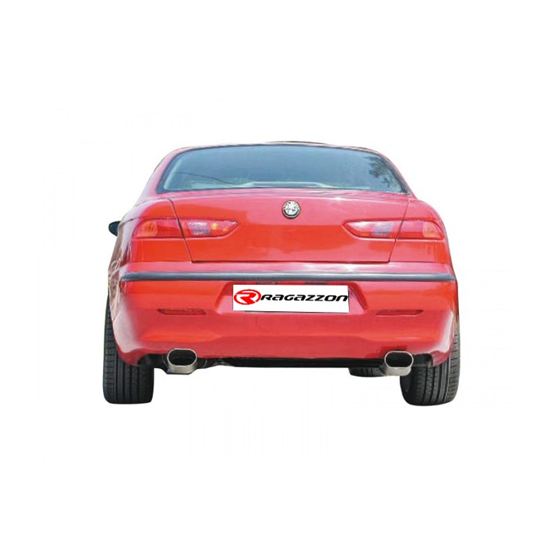 Tube remplacement cat groupe n en inox + Tube intermédiaire groupe n sans silencieux en inox  Alfa Romeo  [Modèle] - [Cylindrée]