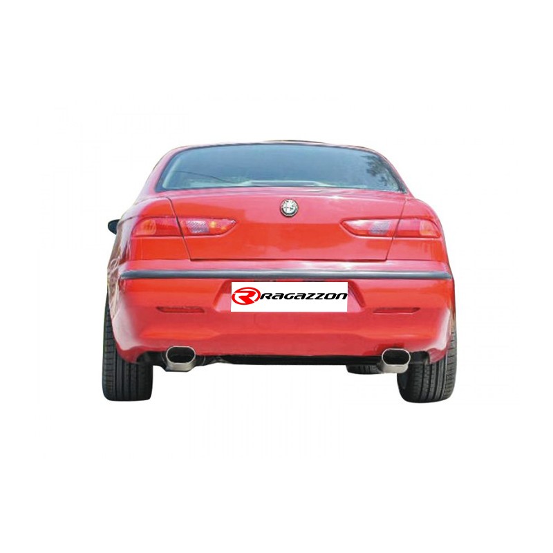 Tube remplacement cat groupe n + Tube intermédiaire groupe n sans silencieux en inox Alfa Romeo  [Modèle] - [Cylindrée]