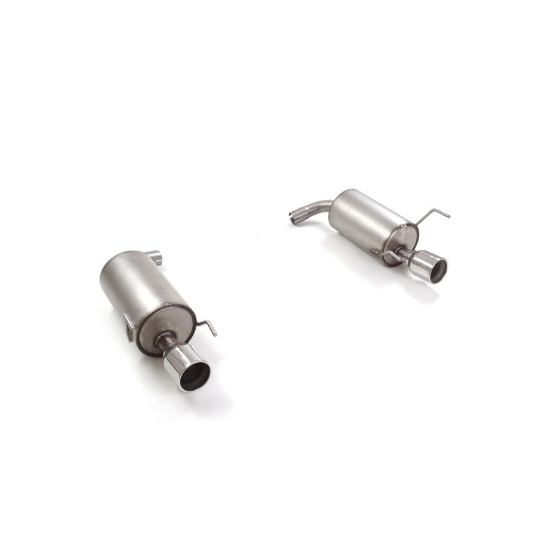 Silencieux arrière duplex en inox g/d avec 1 sortie ronde 102 mm Alfa Romeo  [Modèle] - [Cylindrée]